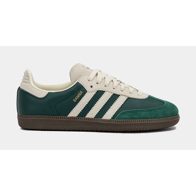 Samba OG Grade School Lifestyle Shoes (Dark Green/Beige)