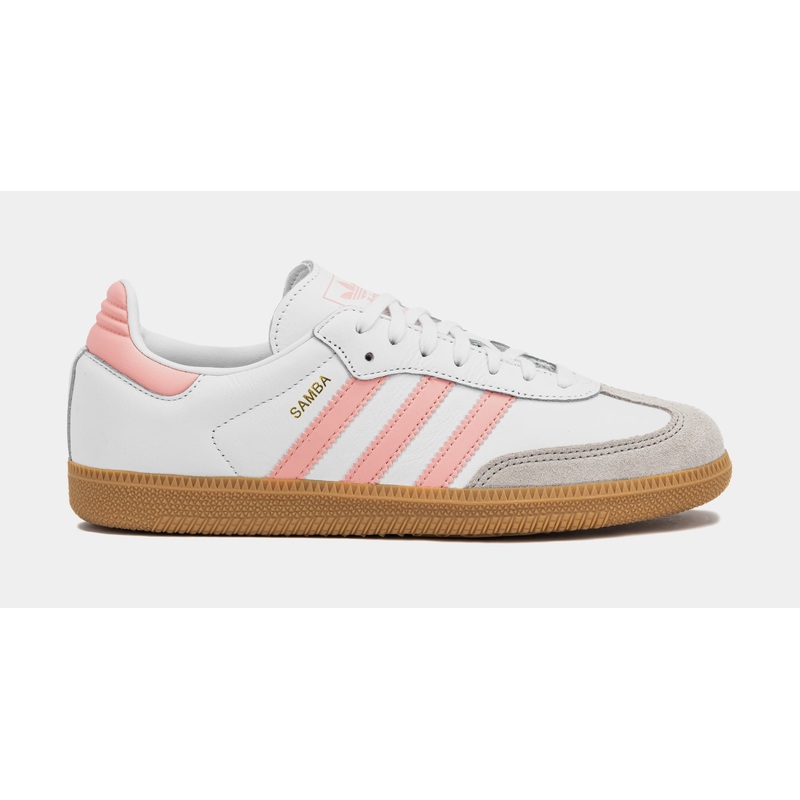 Samba OG Grade School Lifestyle Shoes (White/Coral Pink)