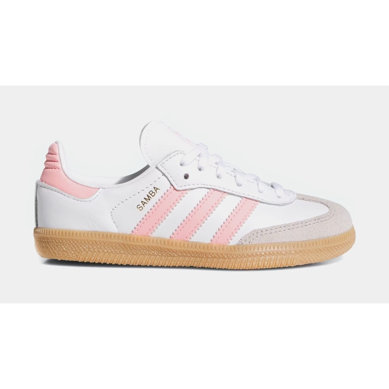 Samba OG Preschool Lifestyle Shoes (Cloud White/Semi Pink Spark/Gum)