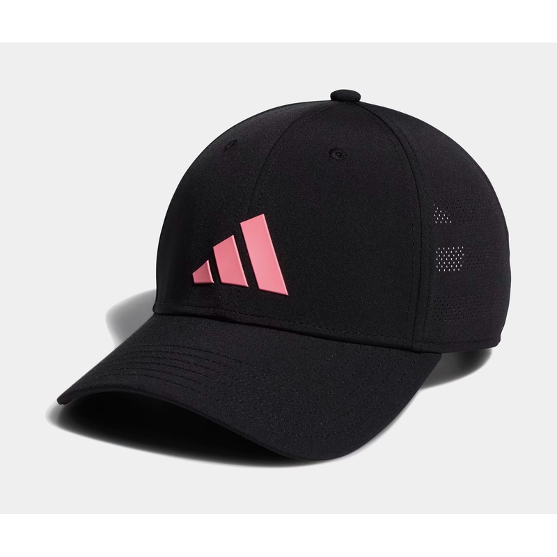 Soccer Relaxed Strapback Mens Hat (Black/Pink/Black)