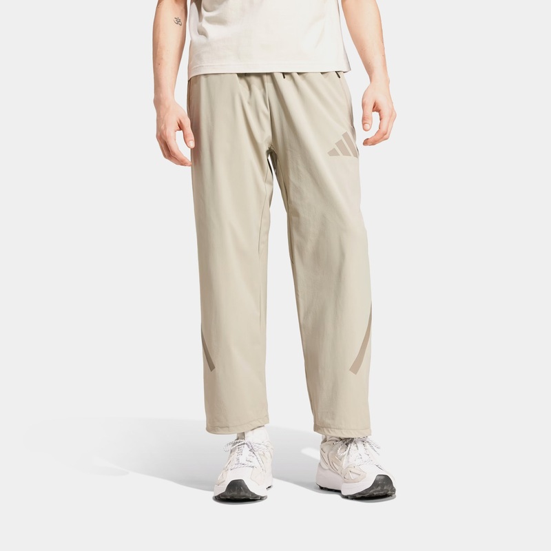 Z.N.E Open Hem Woven Mens Pants (Beige)