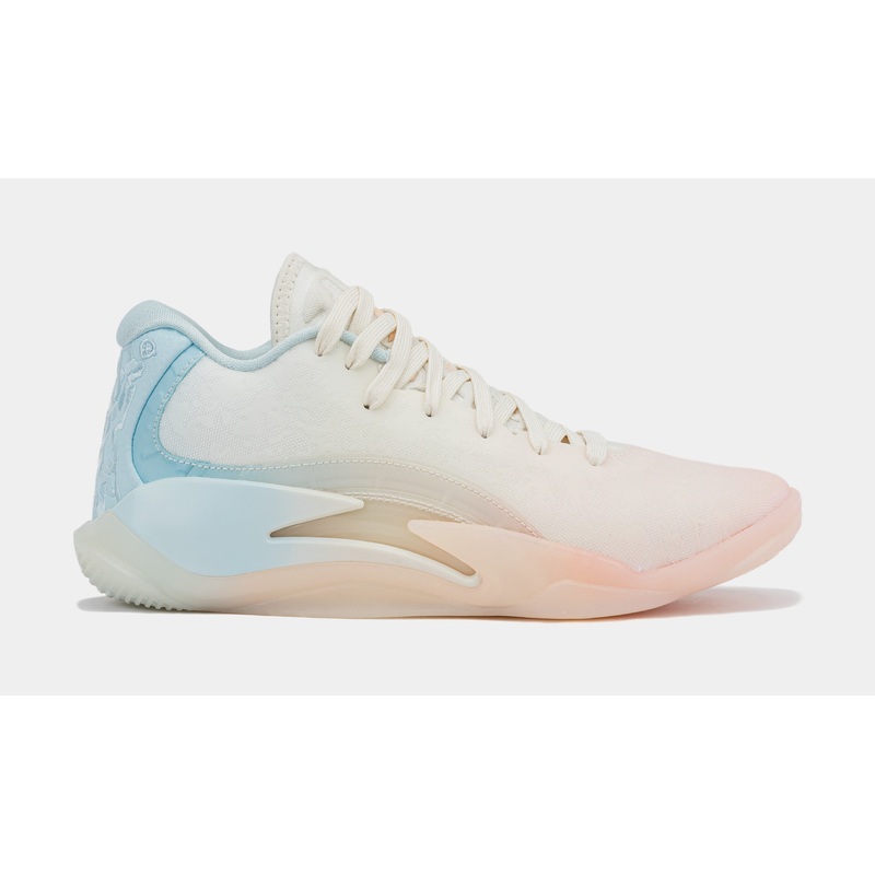 Zion 3 Rising Grade School Basketball Shoes (Bleached Coral/Crimson Tint/Pale Ivory)