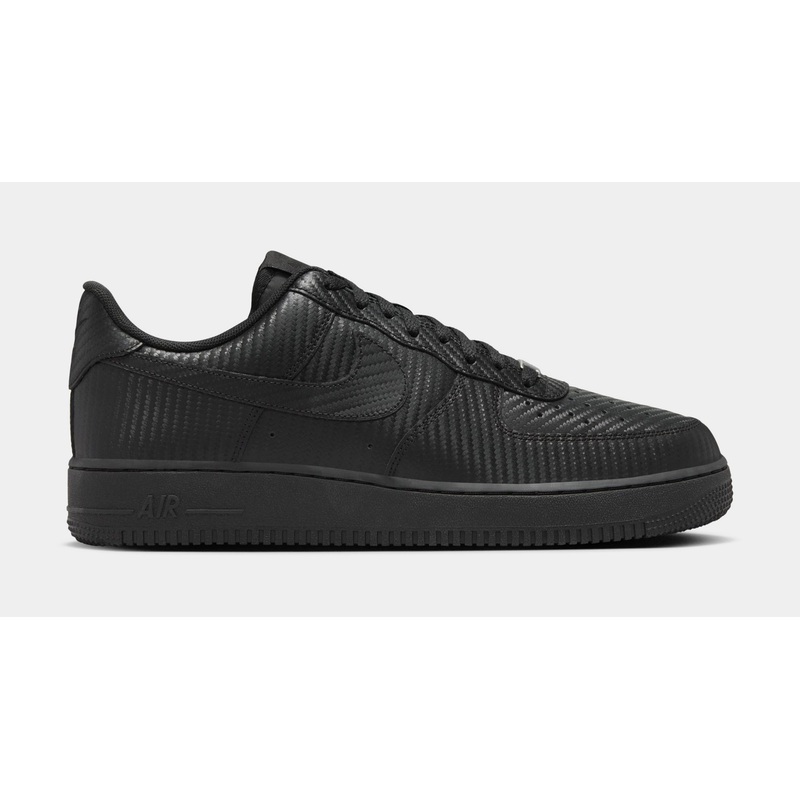 Air force 1 ’07 Black Carbon Fiber Mens Lifestyle Shoes (Black/Black)