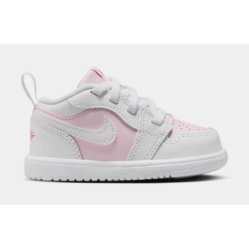 Air Jordan 1 Low Alt Infant Toddler Basketball Shoes (Pink Foam/White/Fire Red)