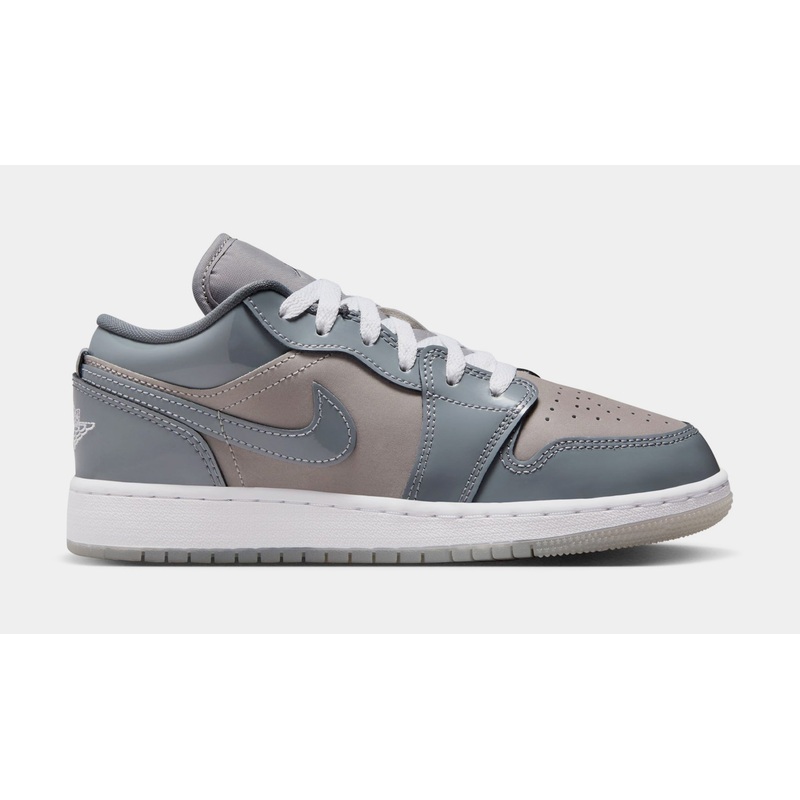 Air Jordan 1 Low SE Grade School Lifestyle Shoes (Grey/Taupe)