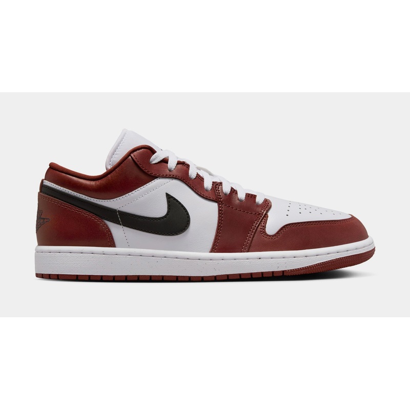 Air Jordan 1 Low SE Mens Lifestyle Shoes (White/Dark Pony/Black)