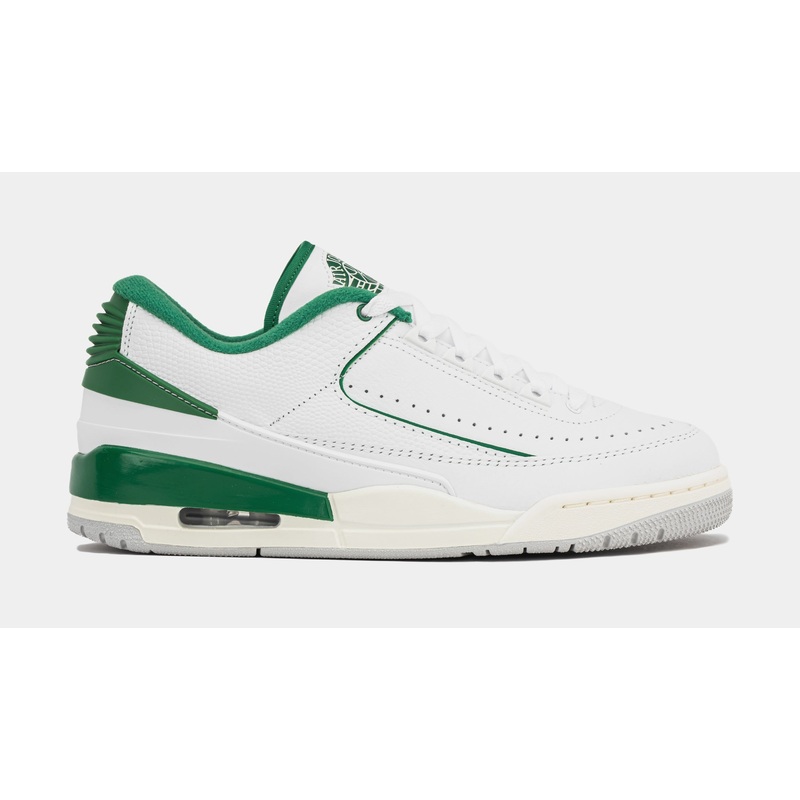 Air Jordan 2/3 Mens Basketball Shoes (White/Pine Green/Sail/Neutral Grey)
