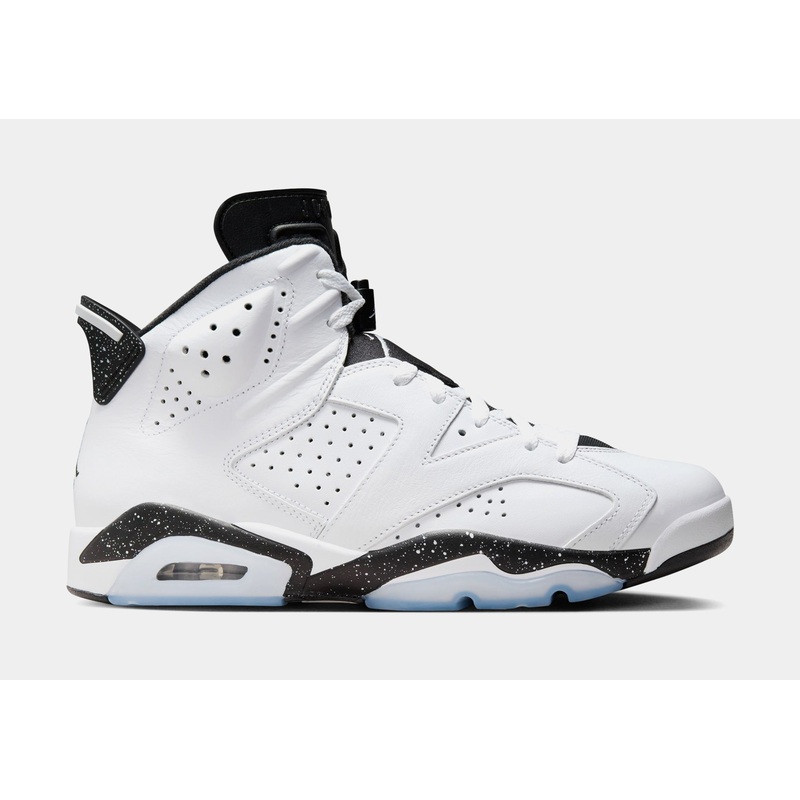 Air Jordan 6 Retro White & Black Mens Lifestyle Shoes (White/Black)