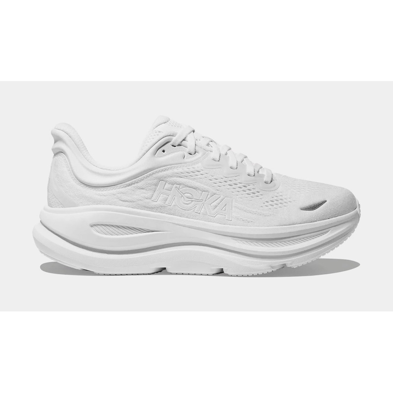 Bondi 9 Womens Running Shoes (White/White)