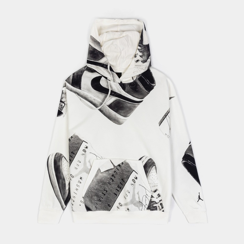 Brooklyn Fleece Chicago vs Washington Pullover Womens Hoodie (Beige/Black)