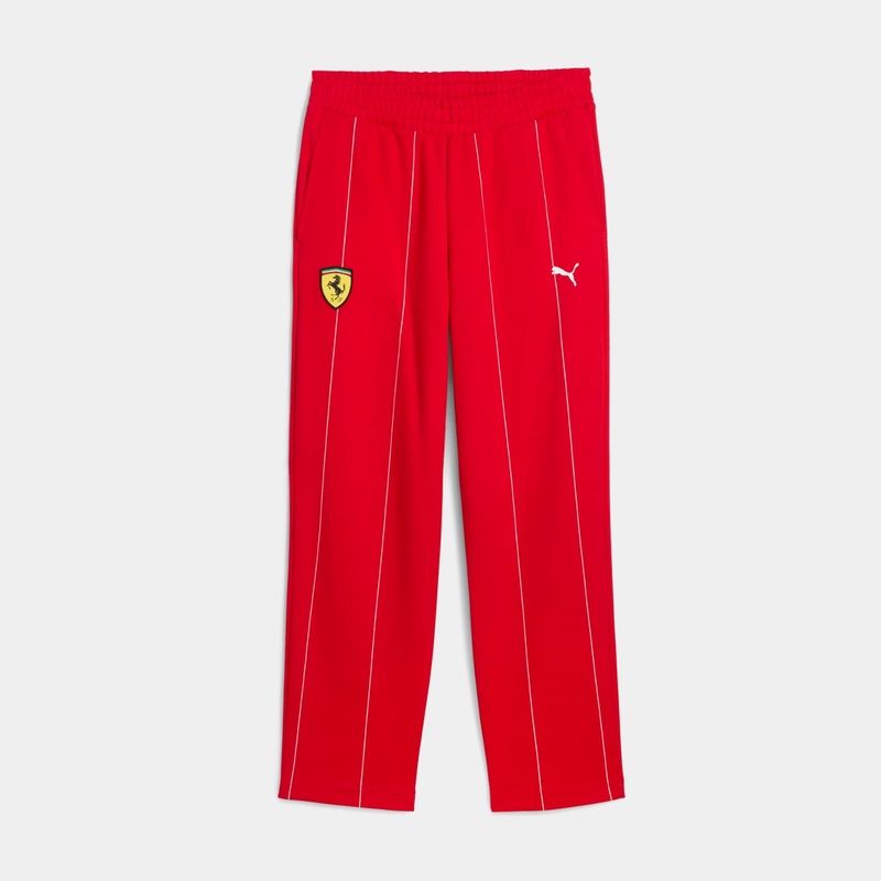 Ferrari Race Premium Mens Pants (Red/White)