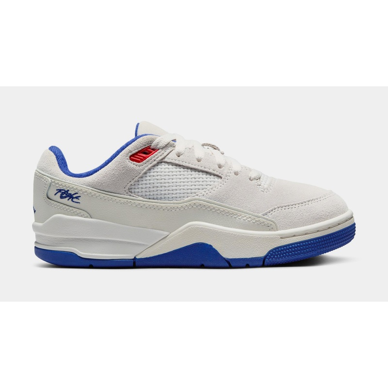 Flight Court Grade School Basketball Shoes (Phantom/Deep Royal Blue/Chile Red)