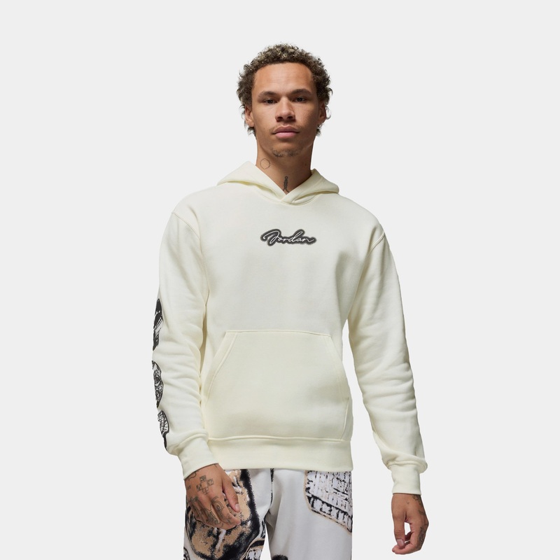 MVP Fleece Graphic Pullover Mens Hoodie (White/Black)