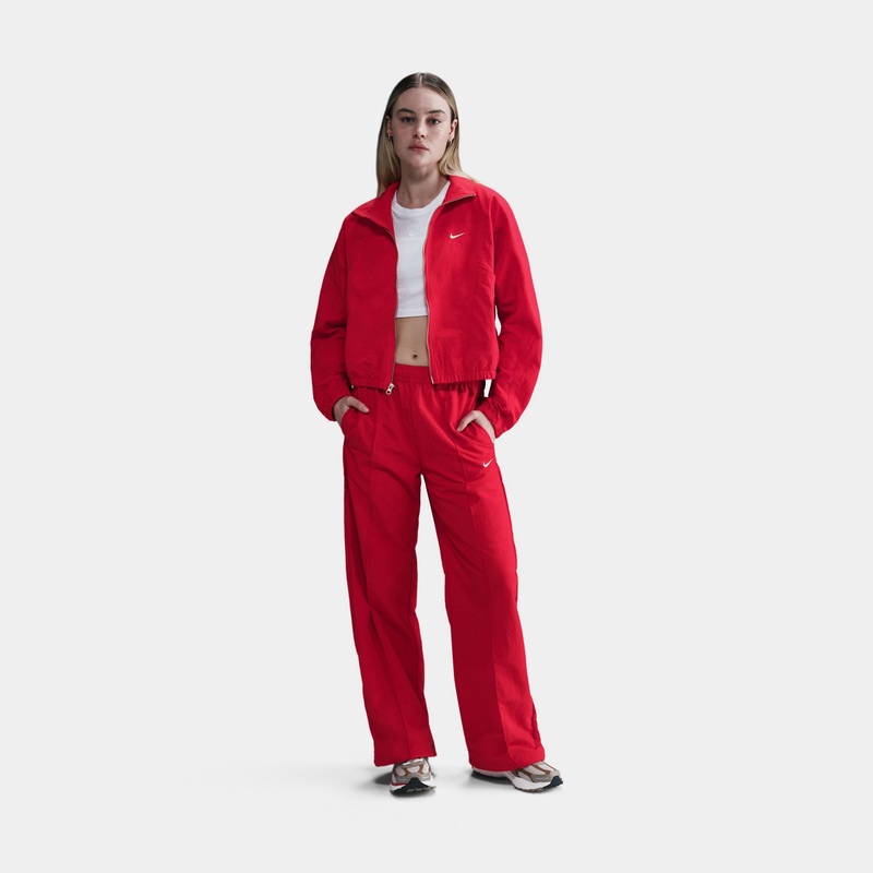 NSW Everything Oversized Woven Womens Jacket (University Red/White)