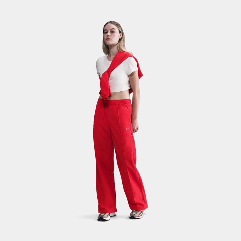 NSW Everything Wovens Open Hem Womens Pants (University Red/White)