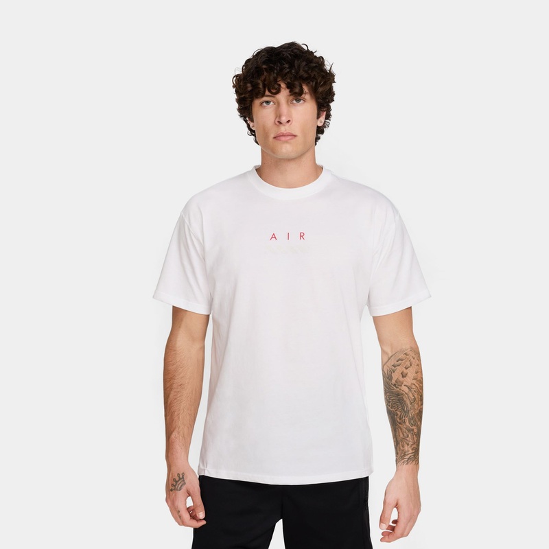 NSW Max 90 Mens Short Sleeve Shirt (White/Red/Black)