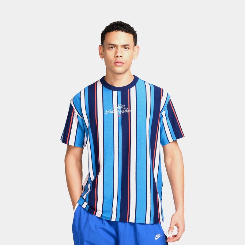 NSW Max 90 Stripe Mens Short Sleeve Shirt (Blue/Black)