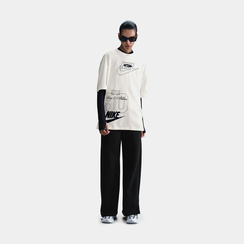 NSW Street Oversized Womens Short Sleeve Shirt (White)