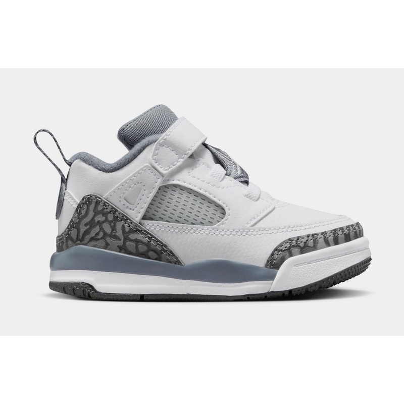 Spizike Low Infant Toddler Basketball Shoes (White/Anthracite/Wolf Grey/Cool Grey)