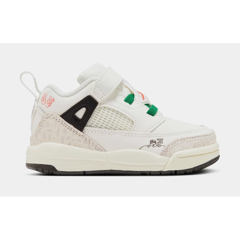 Spizike Low Infant Toddler Lifestyle Shoes (Sail/Black/Pine Green/Orange)