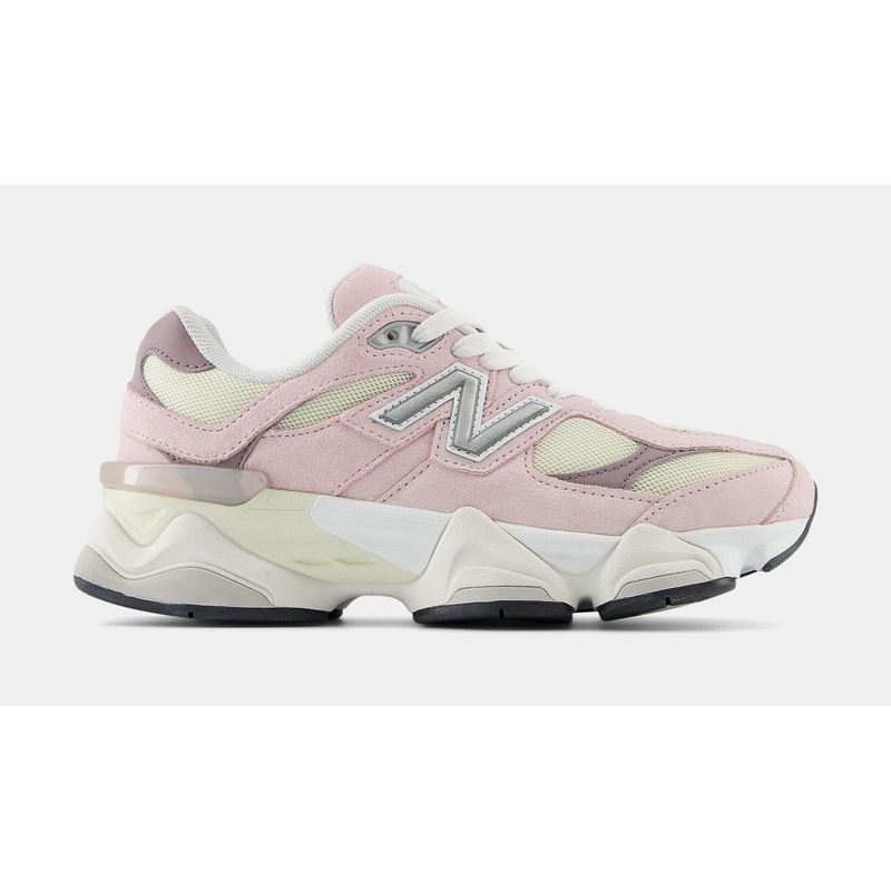 9060 Grade School Running Shoes (Pink/White)