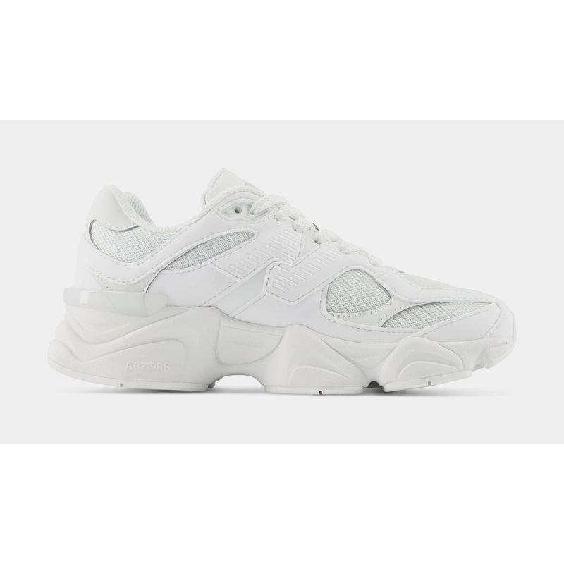 9060 Grade School Running Shoes (White/Reflection)