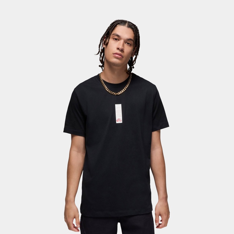 All Star Mens Short Sleeve Shirt (Black/Varsity Red)