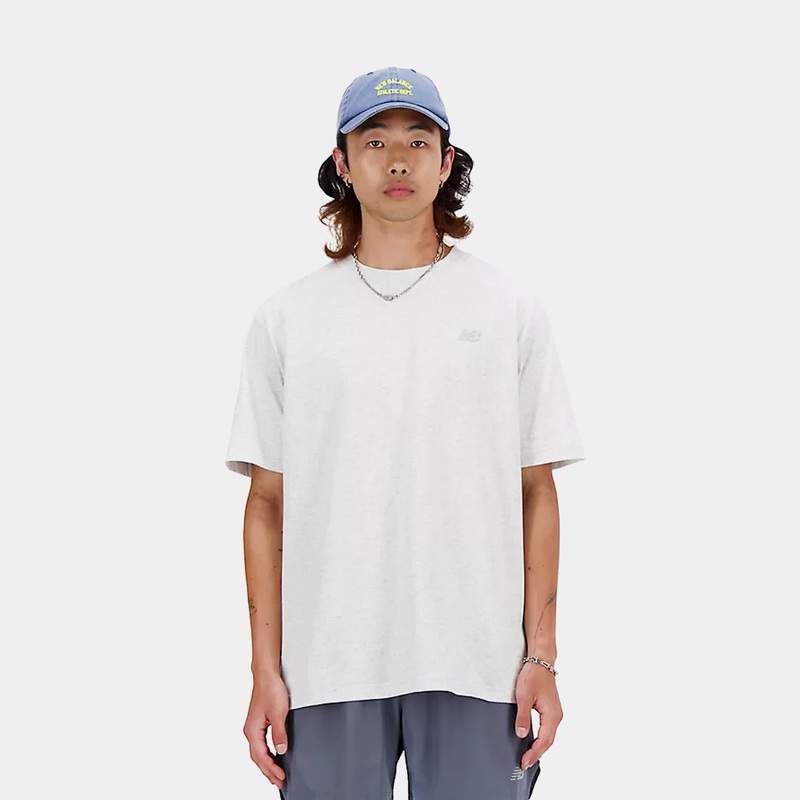 Athletics Cotton Mens Short Sleeve Shirt (Grey)
