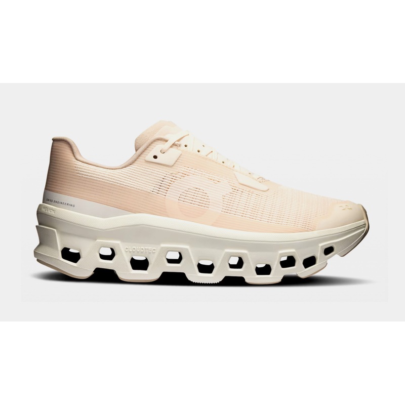 Cloudmonster Void Womens Running Shoes (Beige/White)