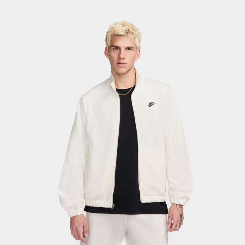 Club Knit Full Zip Mens Jacket (Beige/Black)
