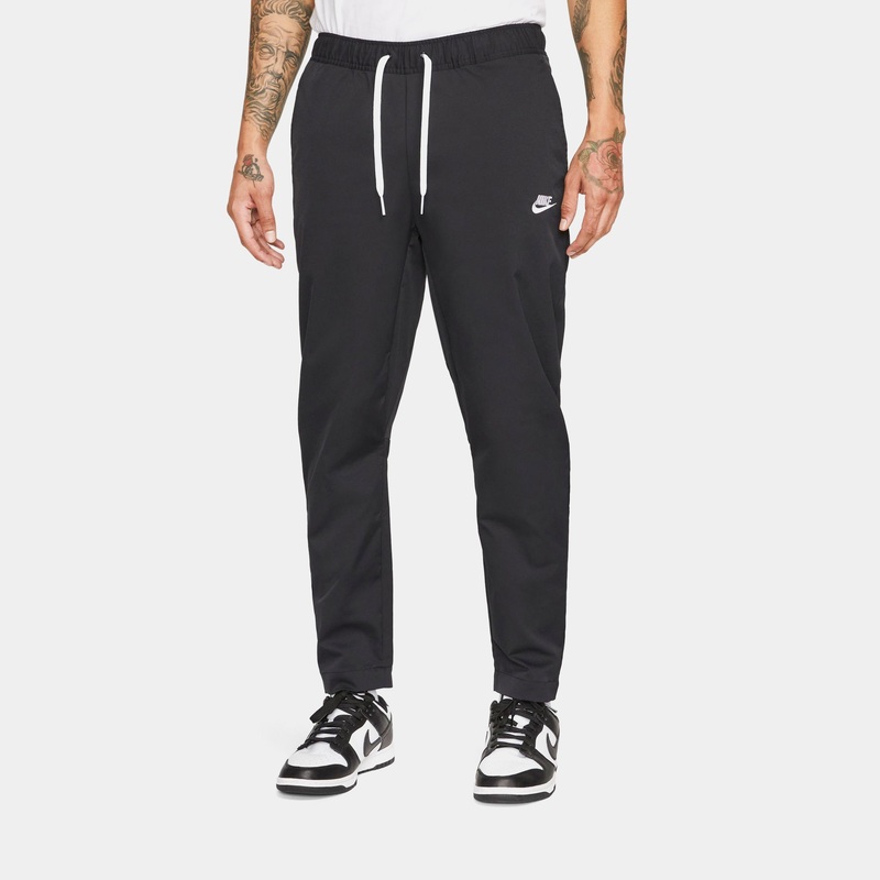 Club Woven Tapered Leg Mens Pants (Black/White)