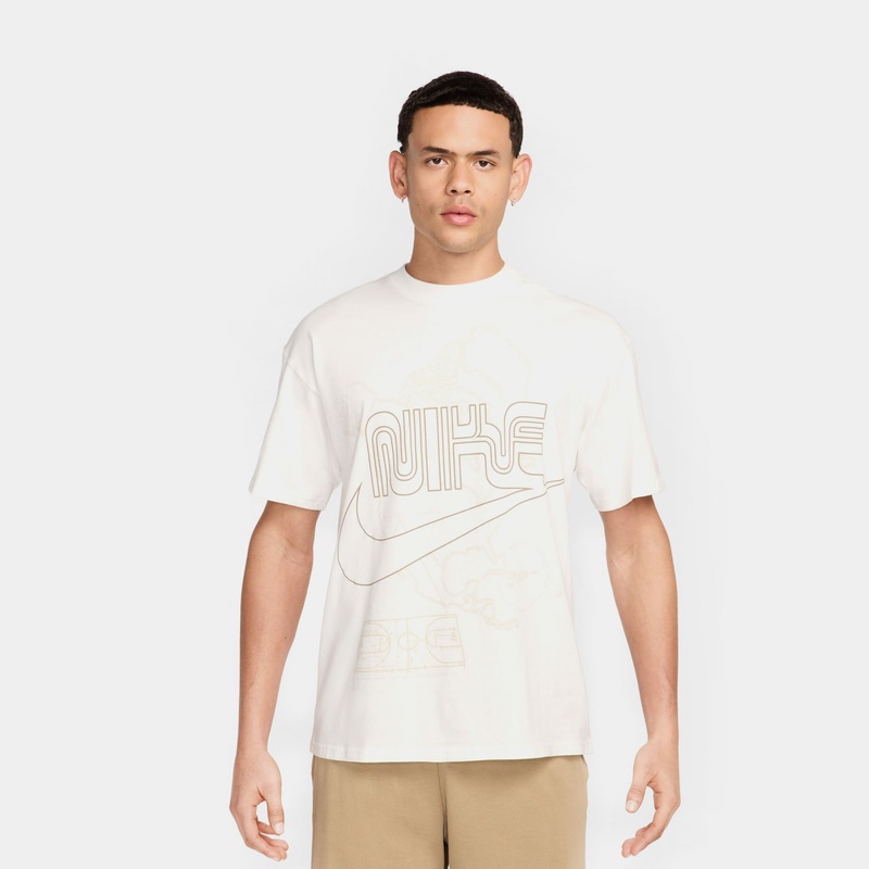 NSW Bay Area Max 90 Mens Short Sleeve Shirt (Sail/Khaki/Pink Foam)