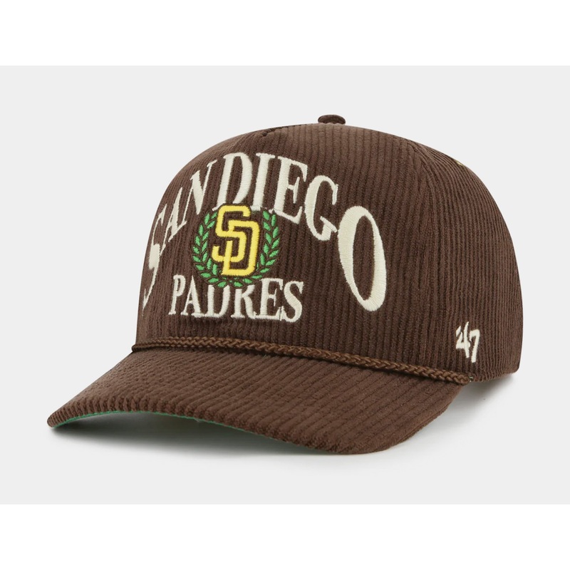 San Diego Padres Pitchout Snapback Mens Hat (Brown/White)