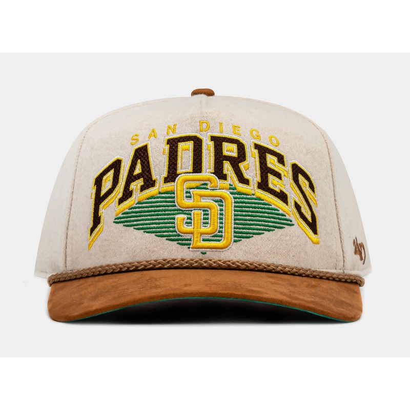 San Diego Padres Wool Snapback Mens Hat (Beige/Yellow)