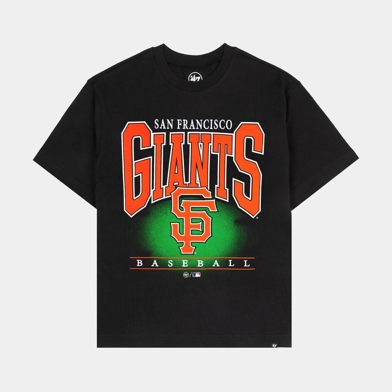 San Francisco Giants Corner Mens Short Sleeve Shirt (Black/Orange)