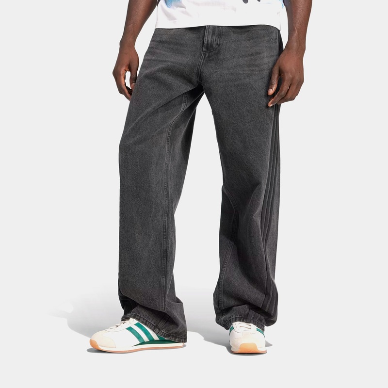 Adilenium Season 3 Loose Fit Denim Mens Pants (Black)