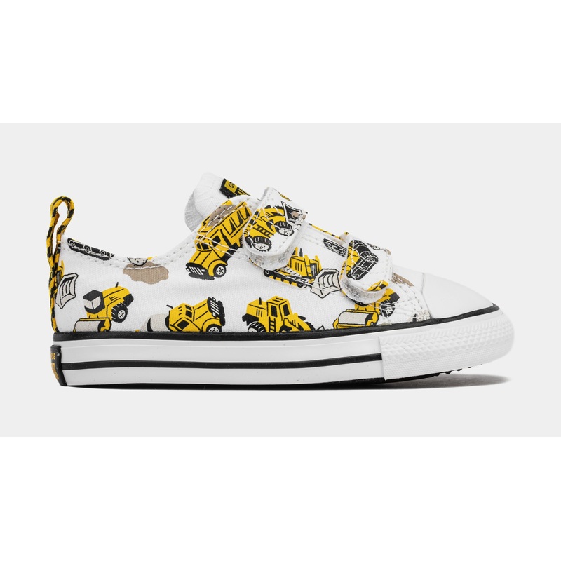 Chuck Taylor All Star 2V Low Top Infant Toddler Lifestyle Shoes (White/Yellow)