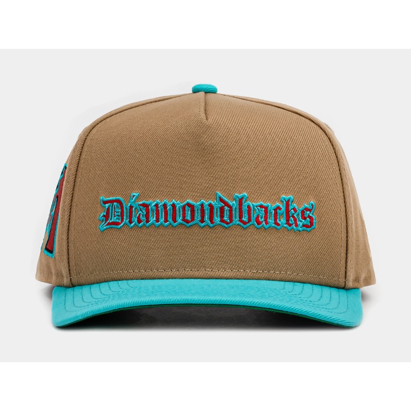 Exclusive Arizona Diamondbacks Khaki 950AF Snapback Mens Hat (Khaki/Blue)