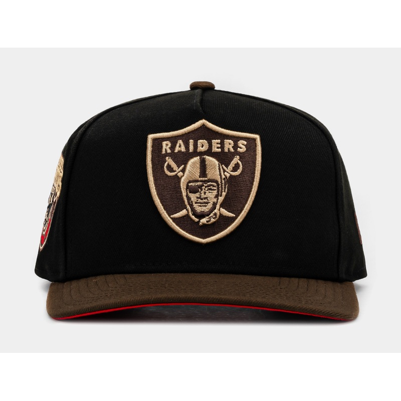Exclusive Las Vegas Raiders Black Walnut 950AF Snapback Mens Hat (Black/Brown)
