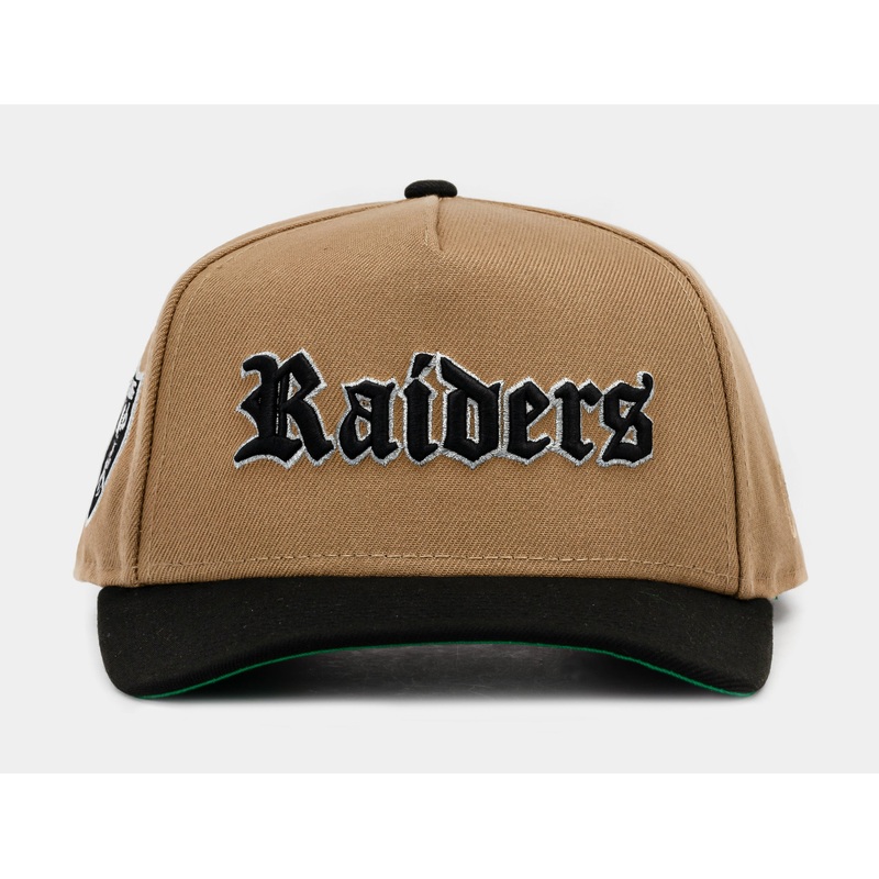 Exclusive Las Vegas Raiders Khaki 950AF Snapback Mens Hat (Khaki/Black)