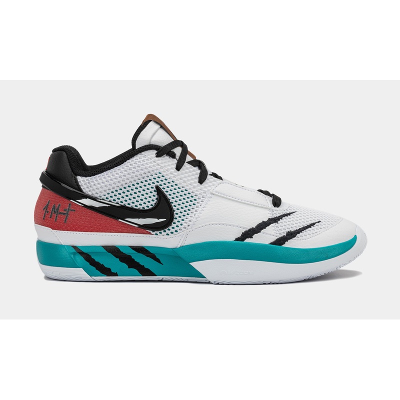 Ja 1 Reverse Scratch Mens Basketball Shoes (White/Black/Turbo/Green/University Red)