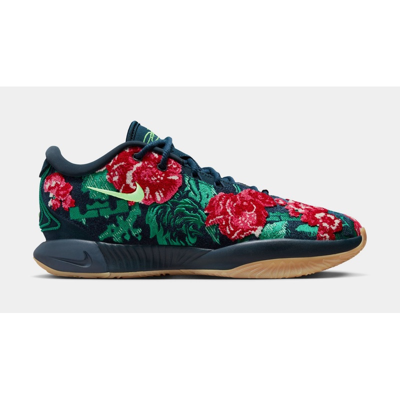 LeBron XXI Premium Father Of Pearl Mens Basketball Shoes (Armory Navy/Green Strike/Malachite)