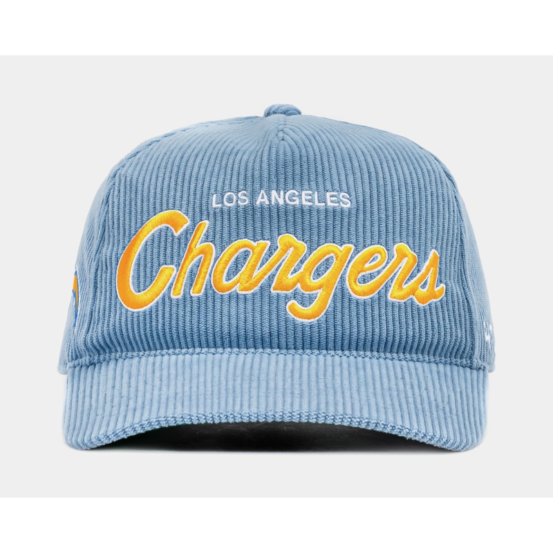 Los Angeles Chargers Corduroy Snapback Mens Hat (Blue/Yellow)