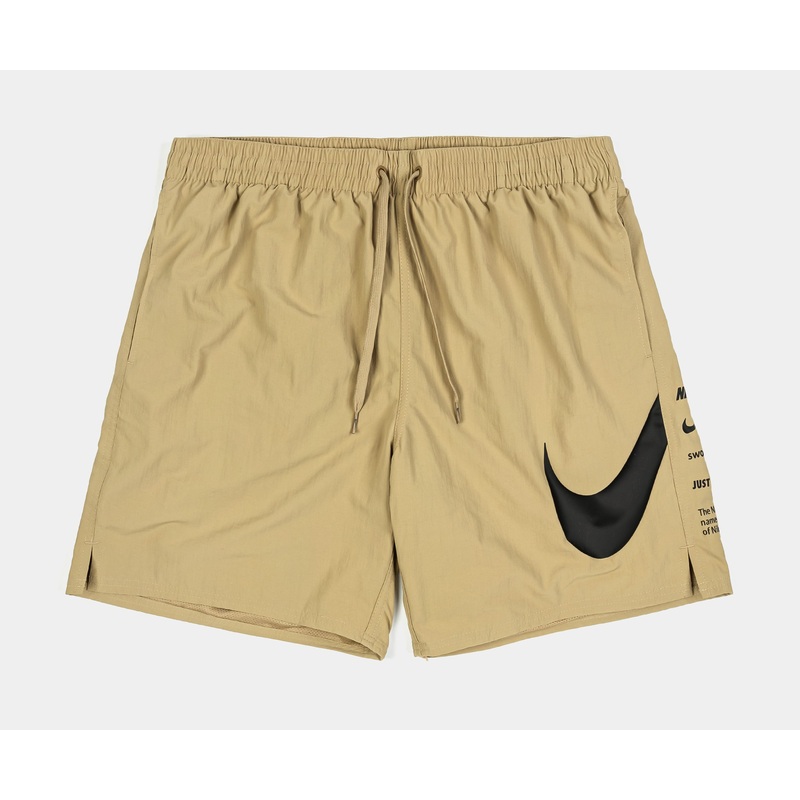 Swim Breaker Fully Lined Volley 7 ” Mens Shorts (Beige/White)
