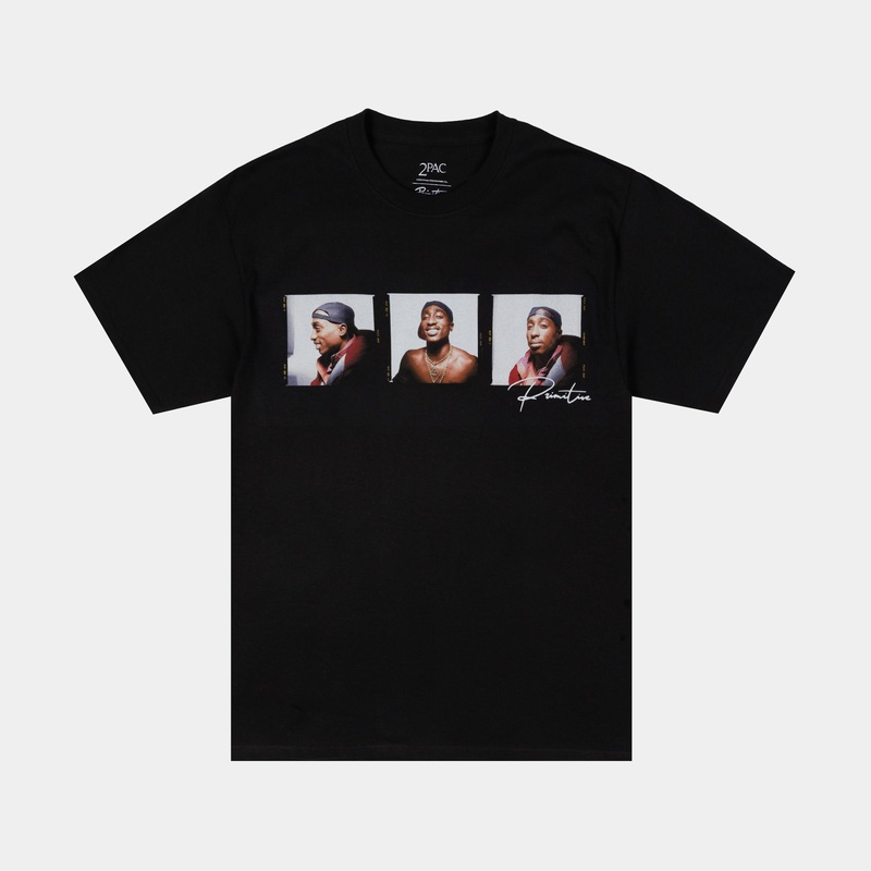 Tupac Truth Mens Short Sleeve Shirt (Black/White)