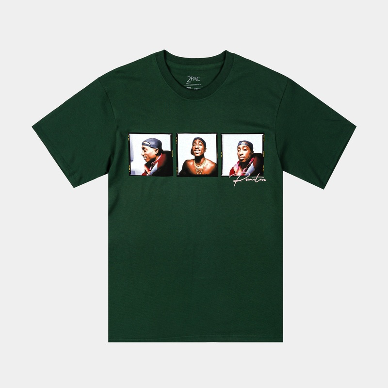 Tupac Truth Mens Short Sleeve Shirt (Green/White)