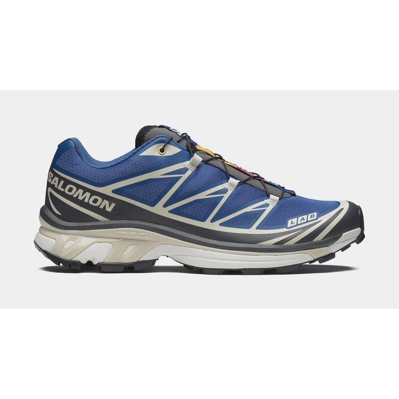 XT-6 Mens Running Shoes (Blue/Almond Milk/Asphalt)