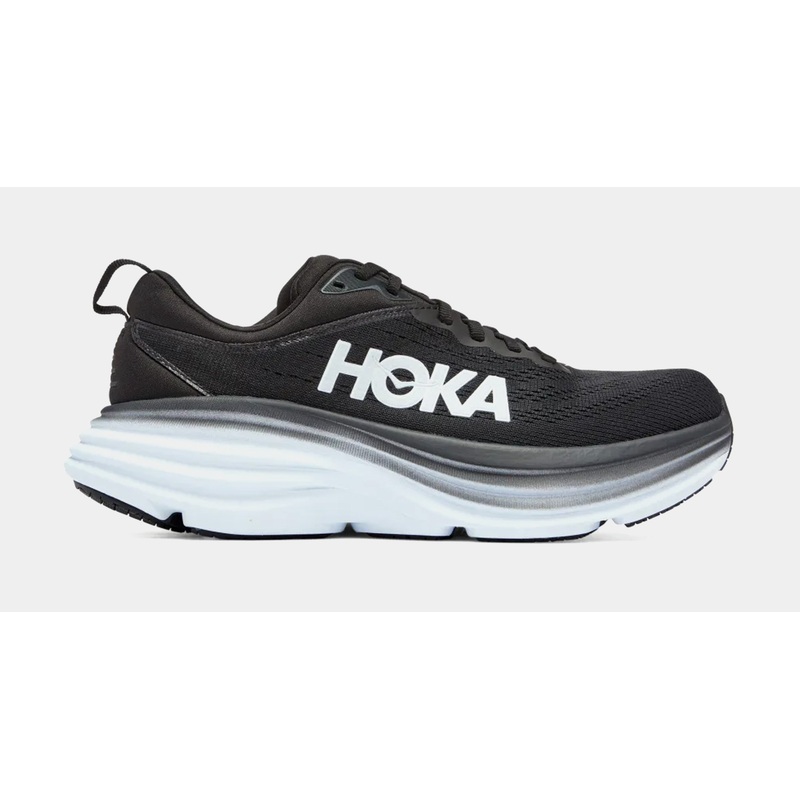 Bondi 8 Womens Running Shoes (Black/White)