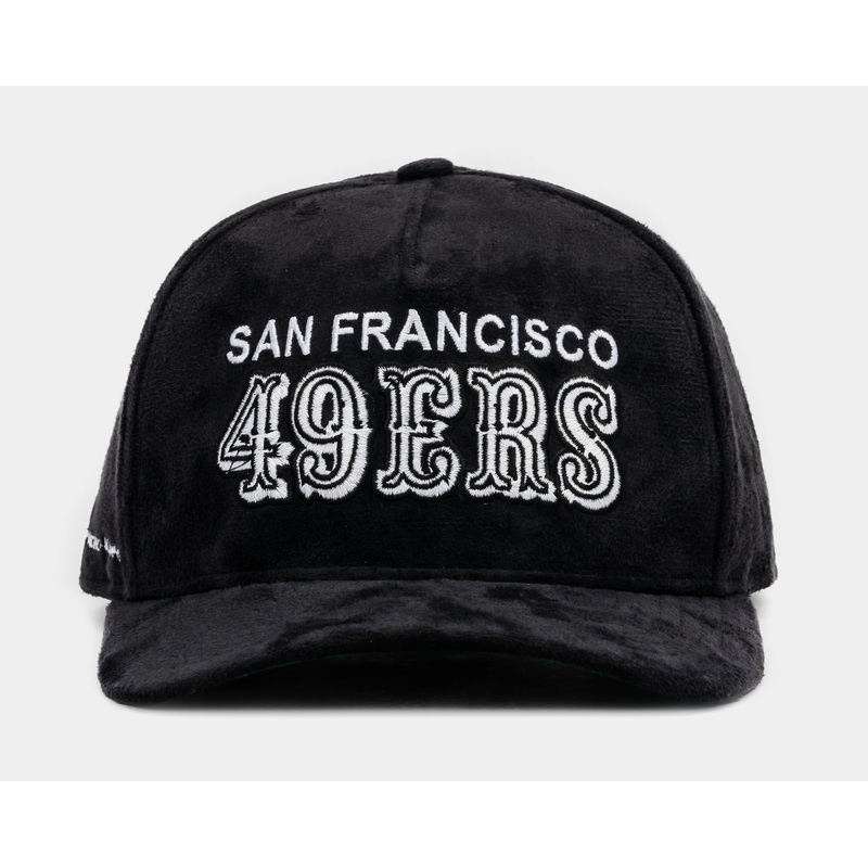 Exclusive San Francisco 49ers Black Suede 950AF Snapback Mens Hat (Black)