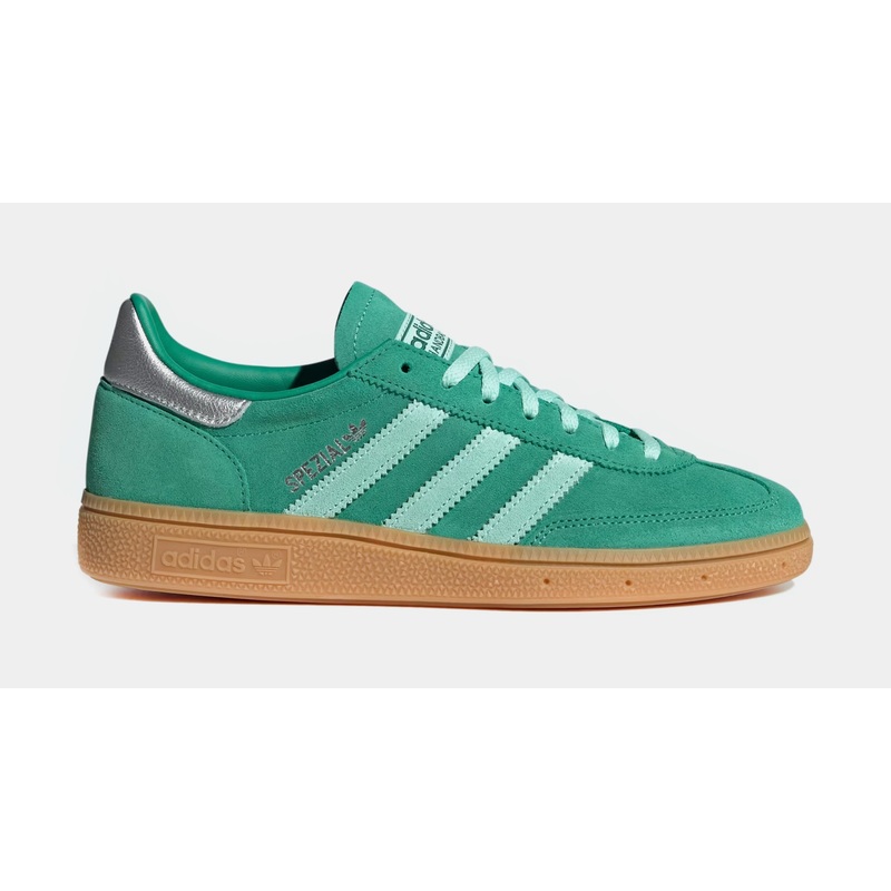 Handball Spezial Womens Lifestyle Shoes (Semi Court Green/Clear Mint/Gum)